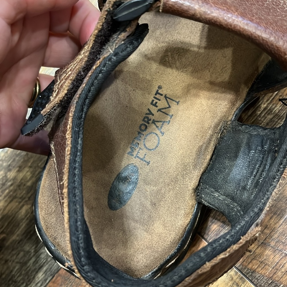 Dr. Scholl's Dark Brown Men's Sandals - Picture 6 of 7